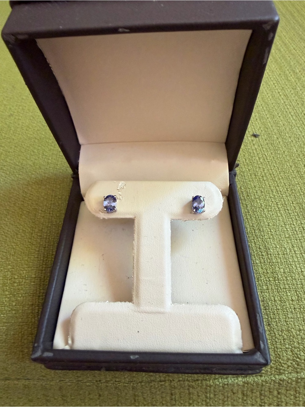 Classic Purple Amethyst Stud Earrings